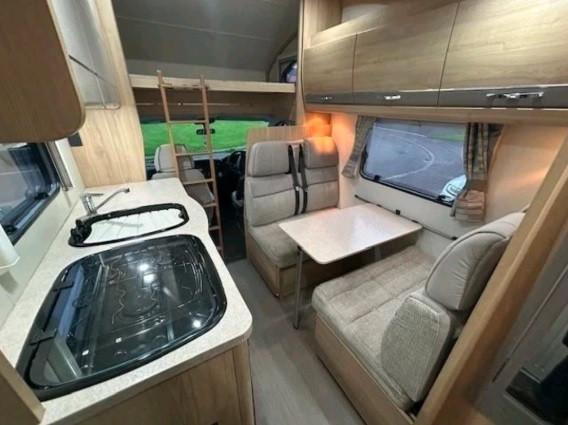 A OverCab Motorhome called Elder and for hire 