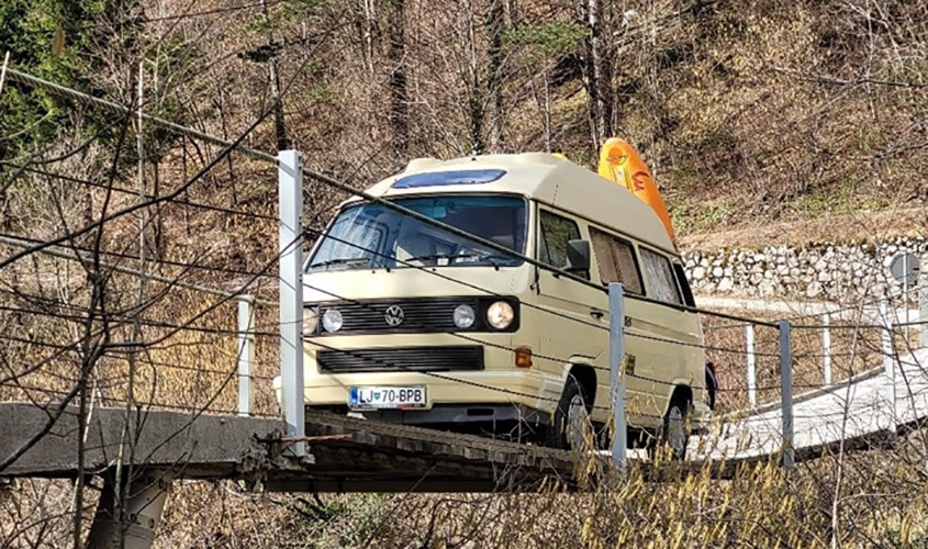 A VW T3 Campervan called Boka and for hire in Ljubljana, Slovenia