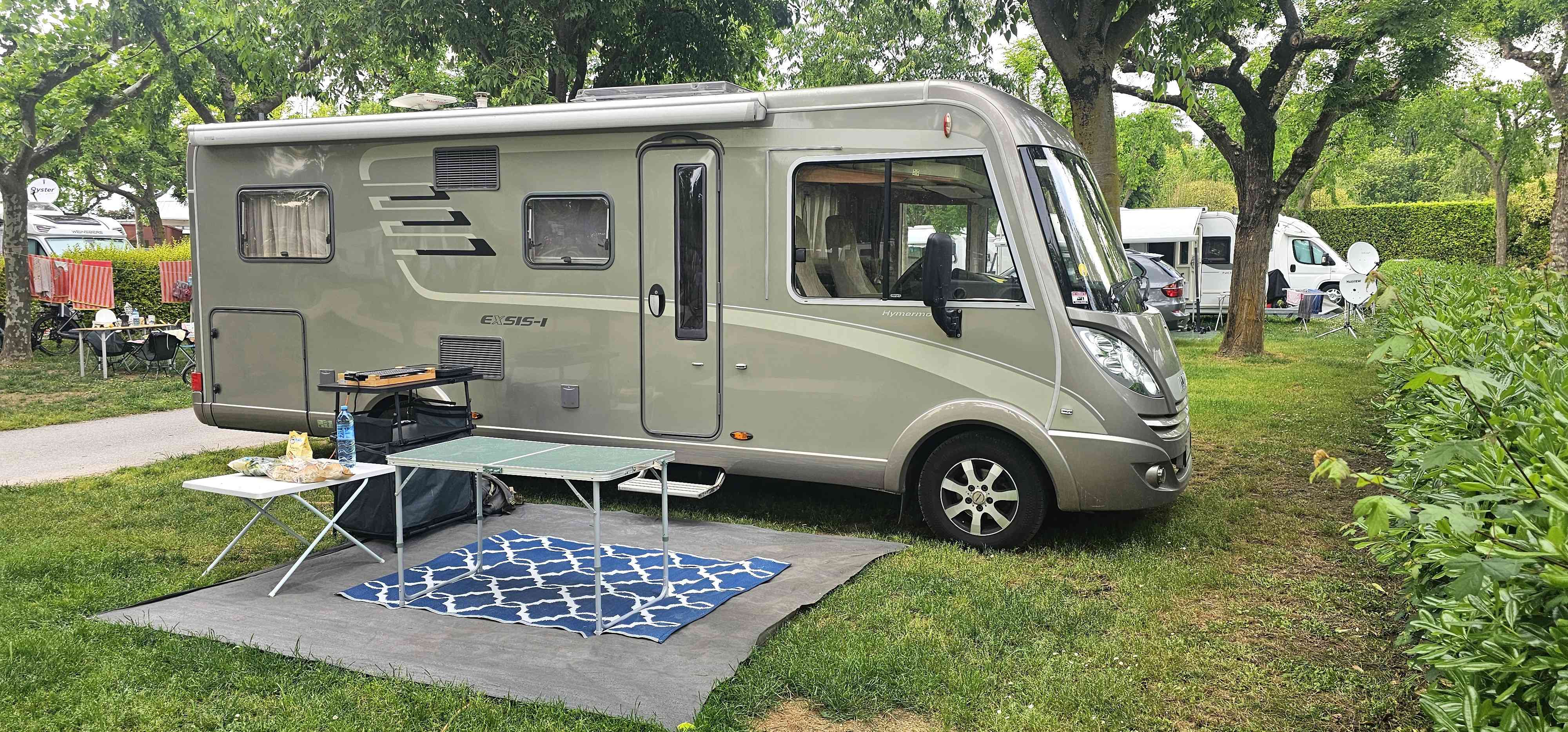 A Hymer Motorhome called Ellen-Mae and for hire 