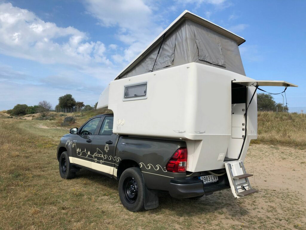A Ford Campervan called Pickup and for hire in Cadiz, Spain