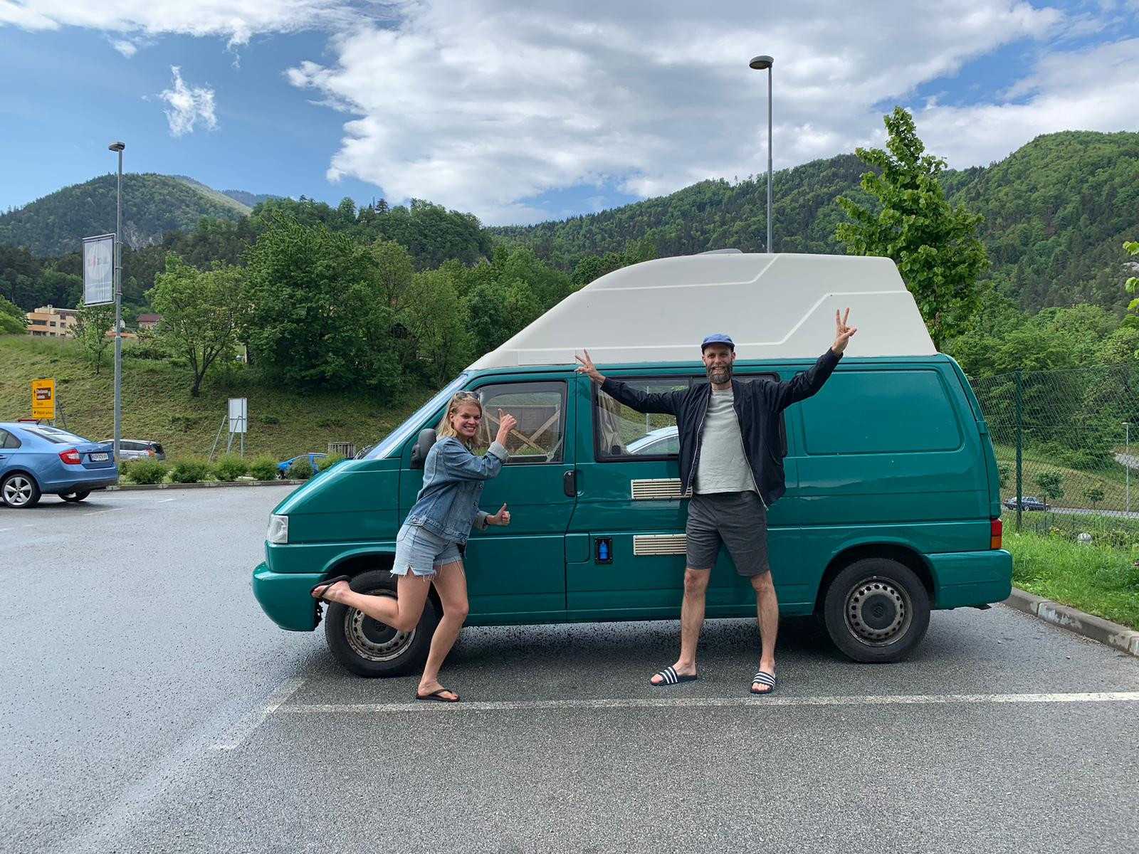A VW T4 Campervan called Triglav and for hire in Ljubljana, Slovenia