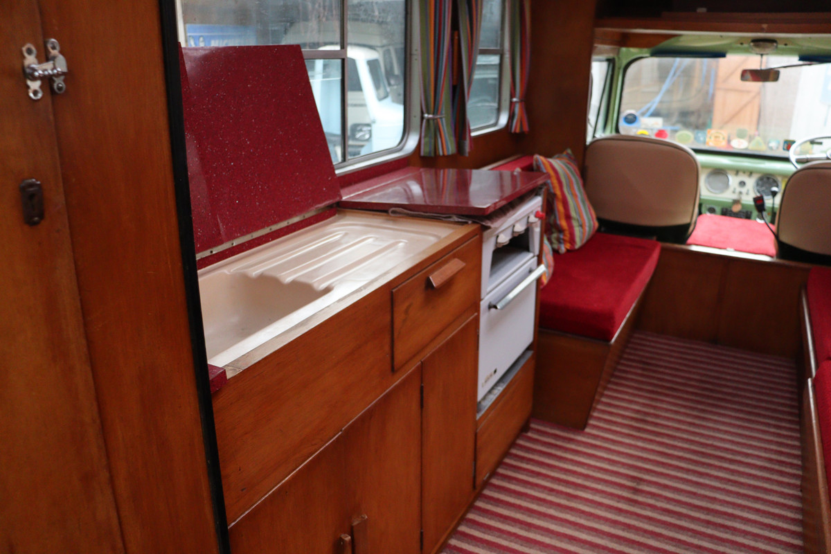 A Morris Campervan called Moggie and for hire 