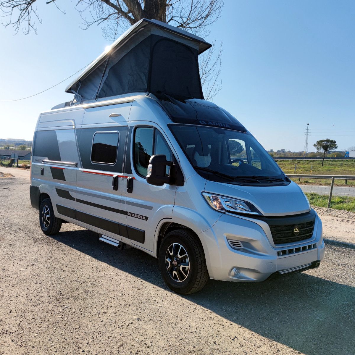 A Fiat Campervan called MontenegroRV and for hire in Budva, Montenegro