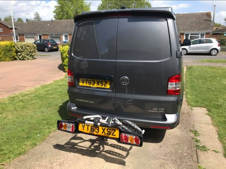 A VW T5 Campervan called Odie and Bike Rack for hire in Sittingbourne, Kent