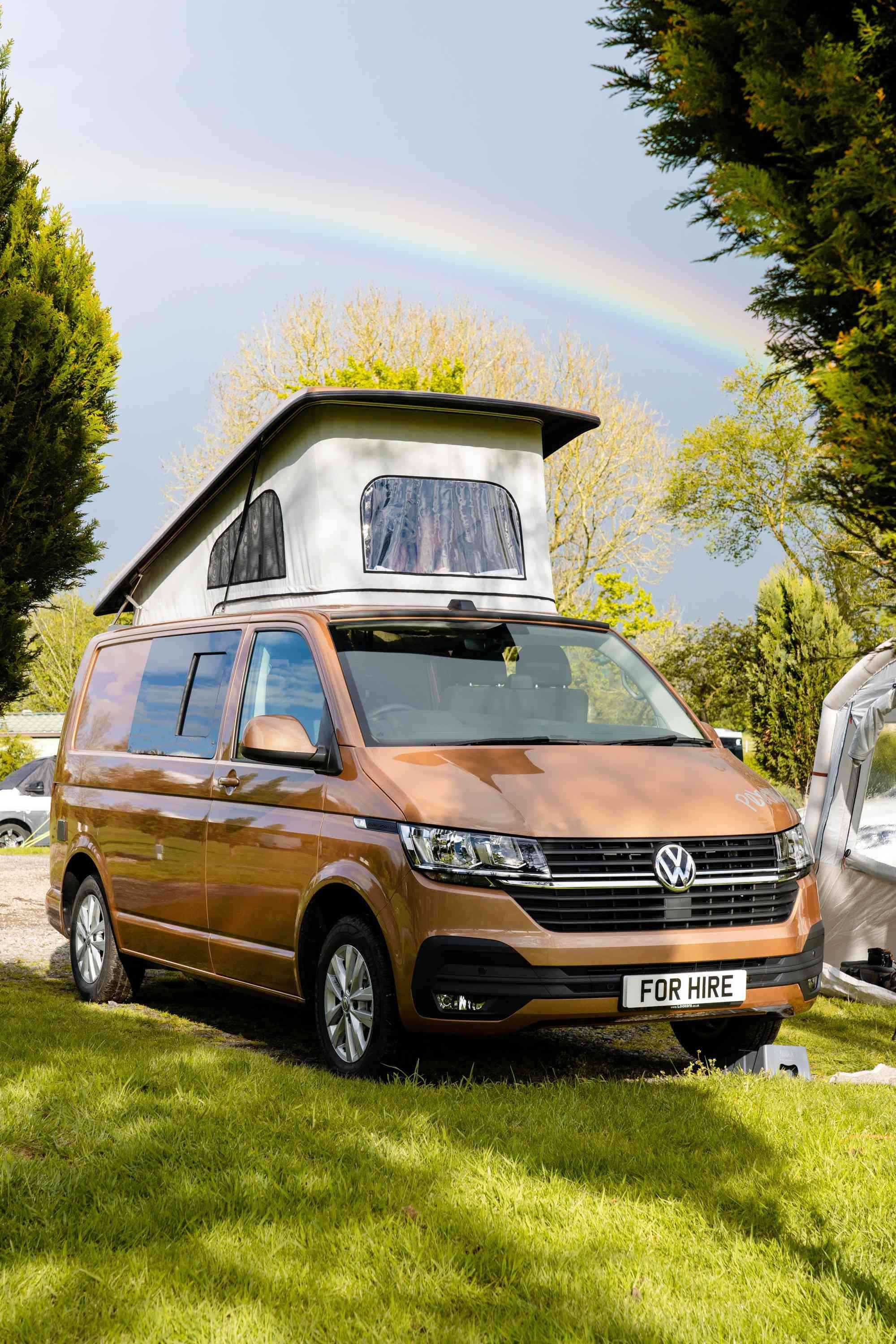 A VW T6 Campervan called Pebbles and for hire in Middlewich, England