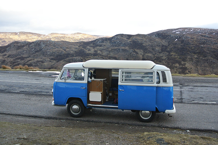 A VW T2 Classic Campervan called Bluebell-The-Camper and for hire in Cronton, Cheshire