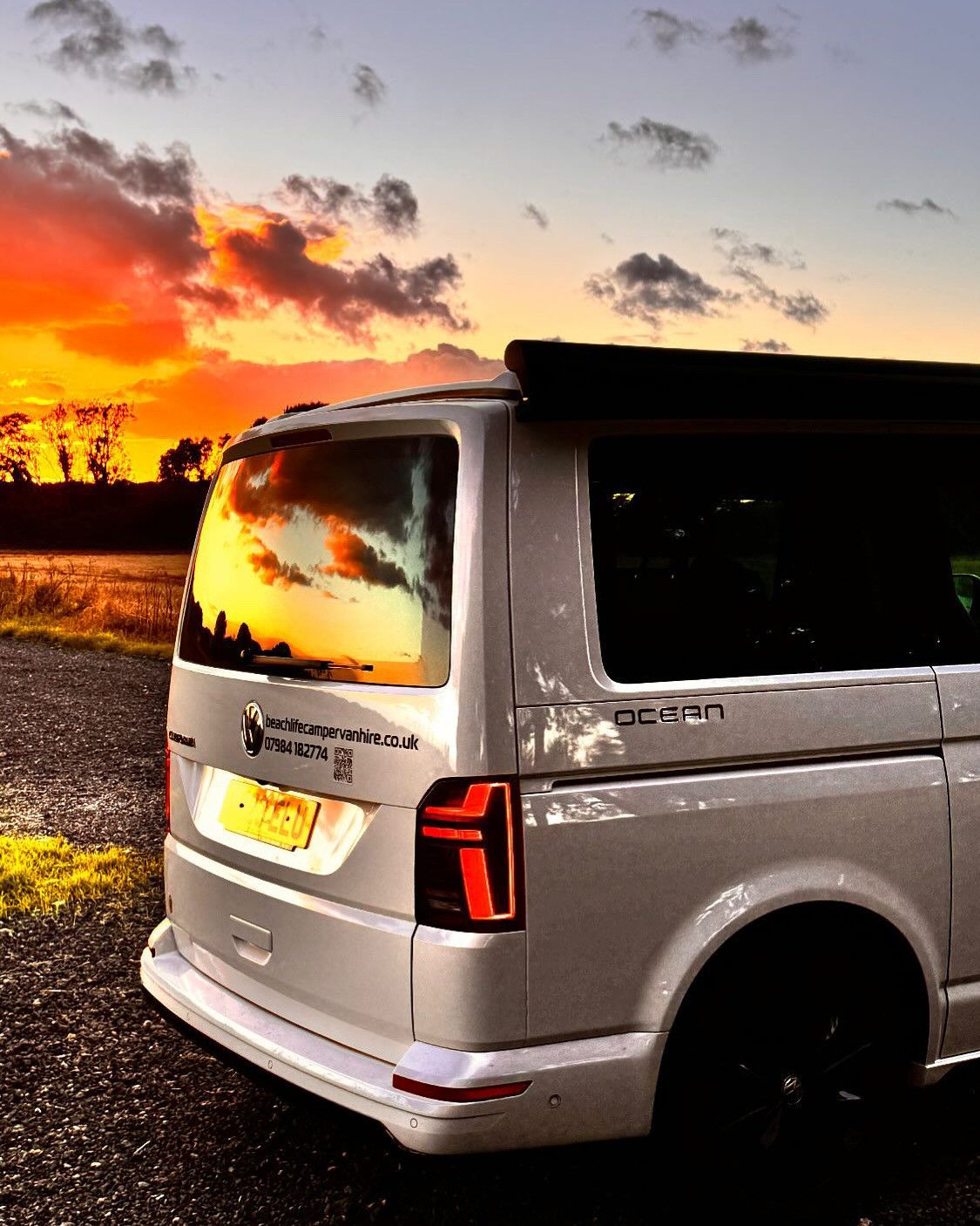 A VW T6 California Campervan called Billy-Ocean and for hire in Swindon , Wiltshire