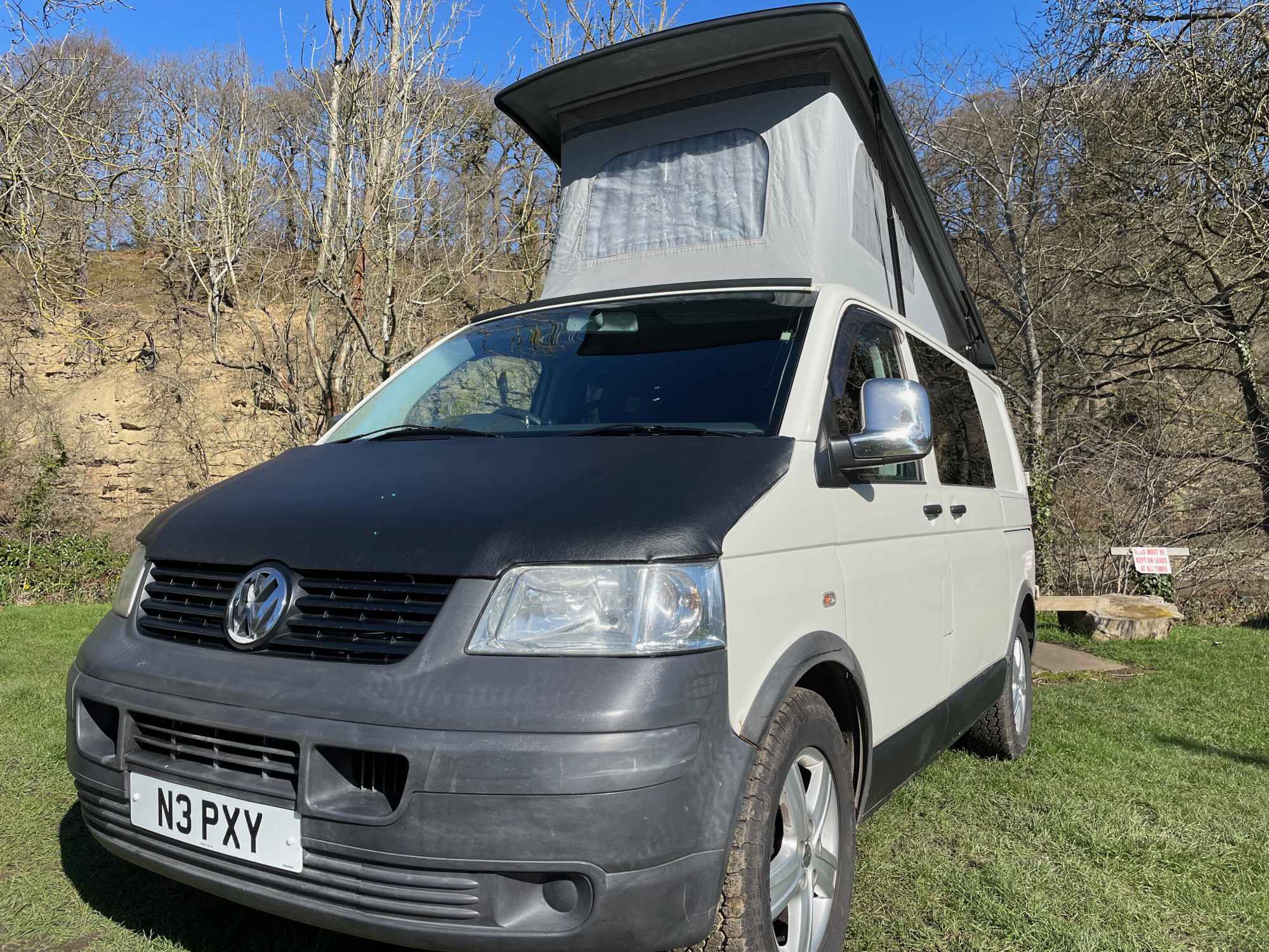 A VW T5 Campervan called Pixy and for hire in Chester-le-Street, England