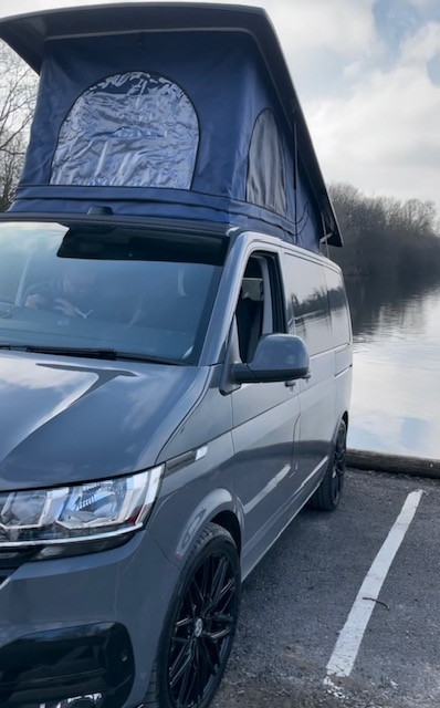 A VW T6 Campervan called Skyler-P and for hire in Wiltshire, England