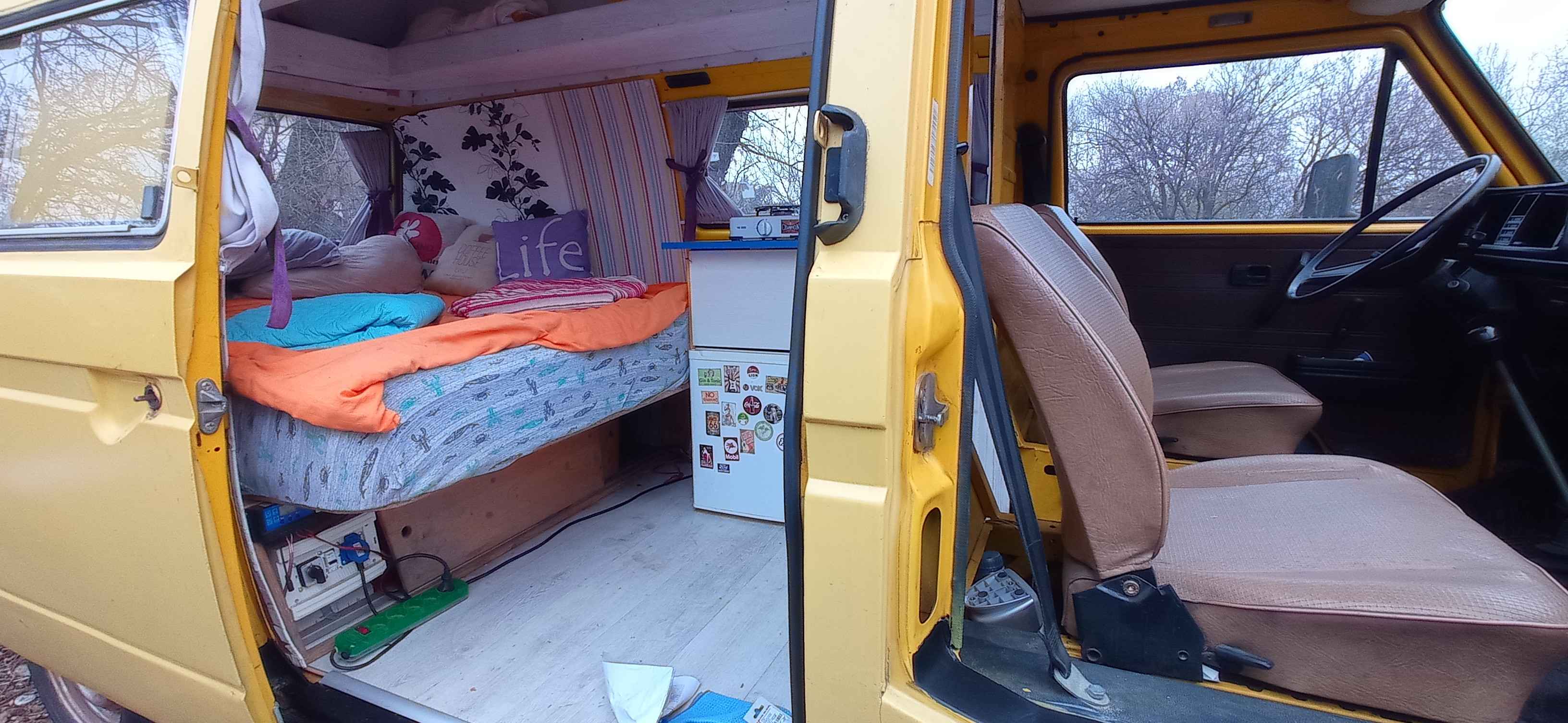 A VW T3 Campervan called Jerryvan and for hire in Podgorica, Montenegro