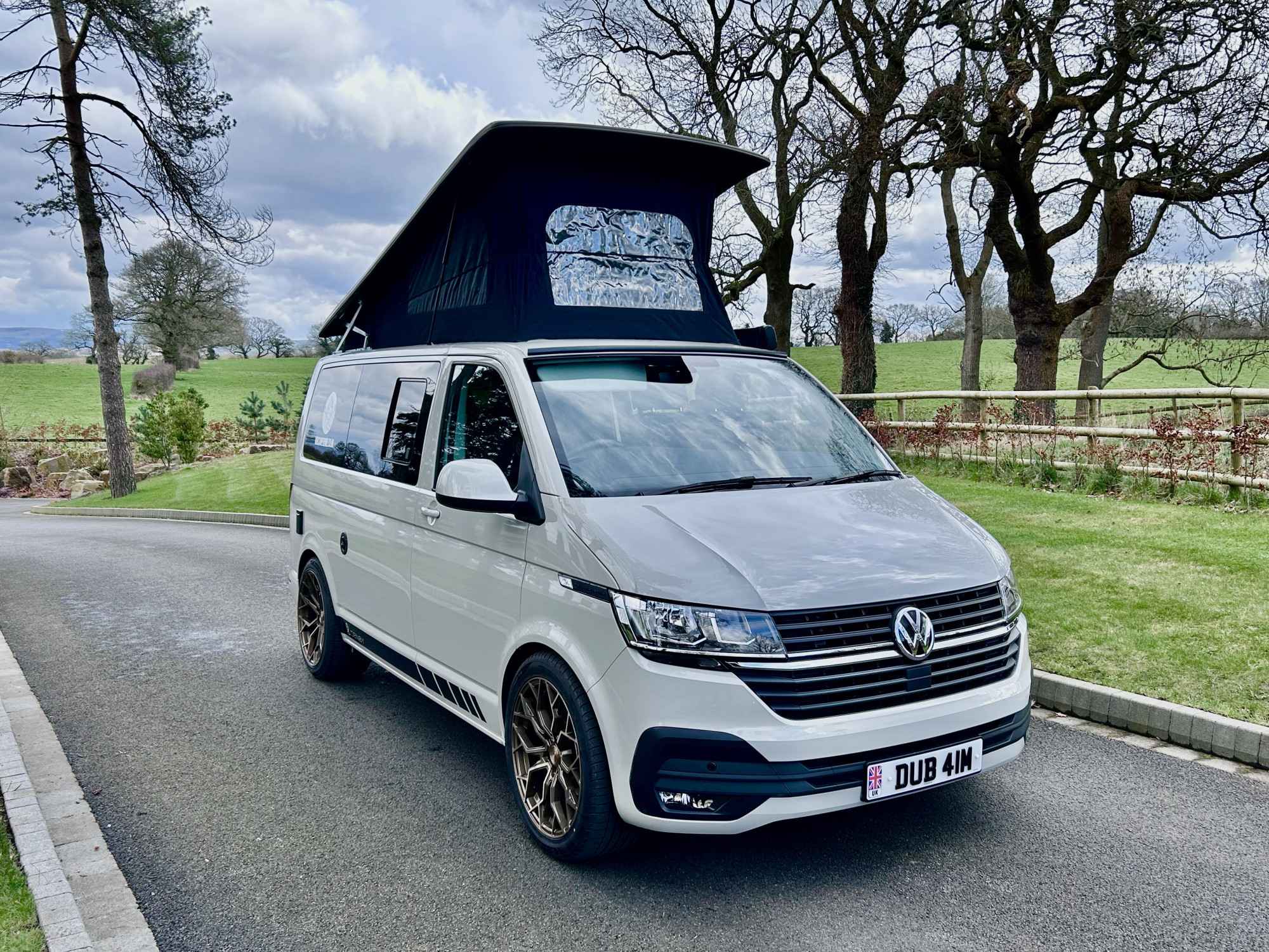 A VW T6 Campervan called Nessa and for hire in Stockport, England