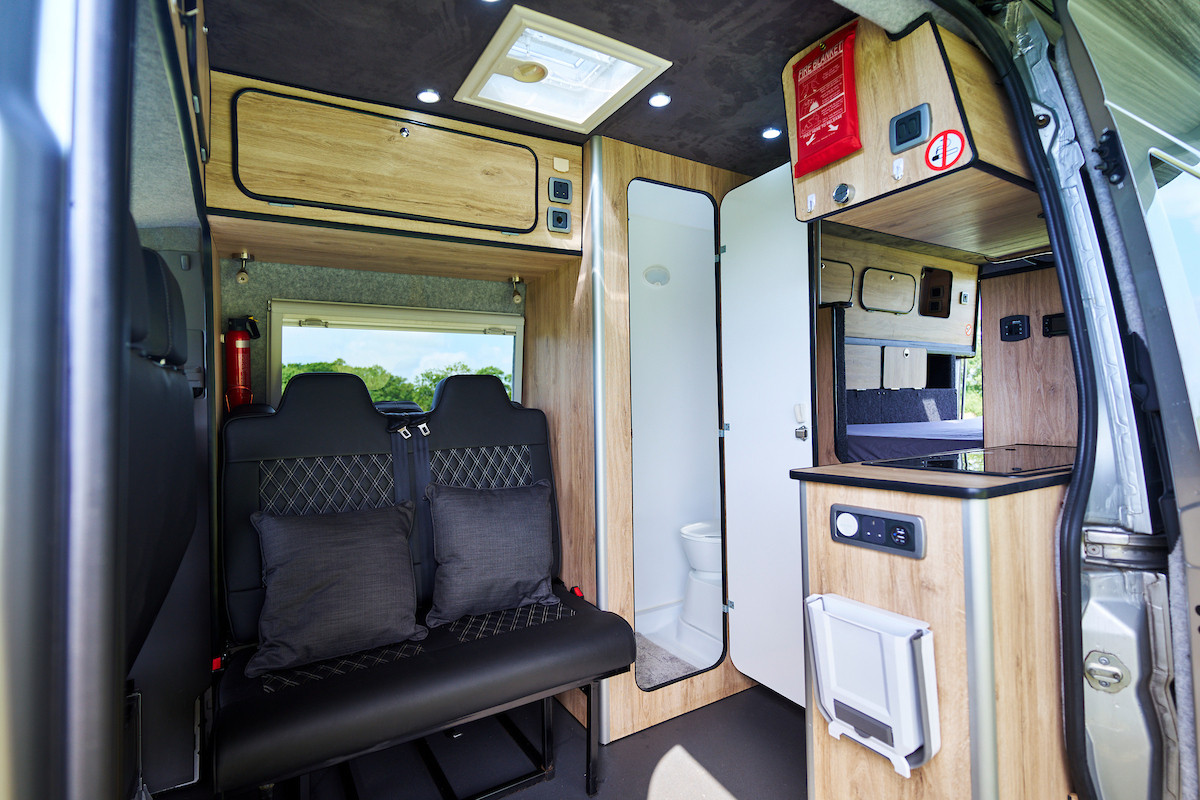A Mercedes Sprinter Campervan called Silver-Comet and for hire in Brighton & Hove, East Sussex