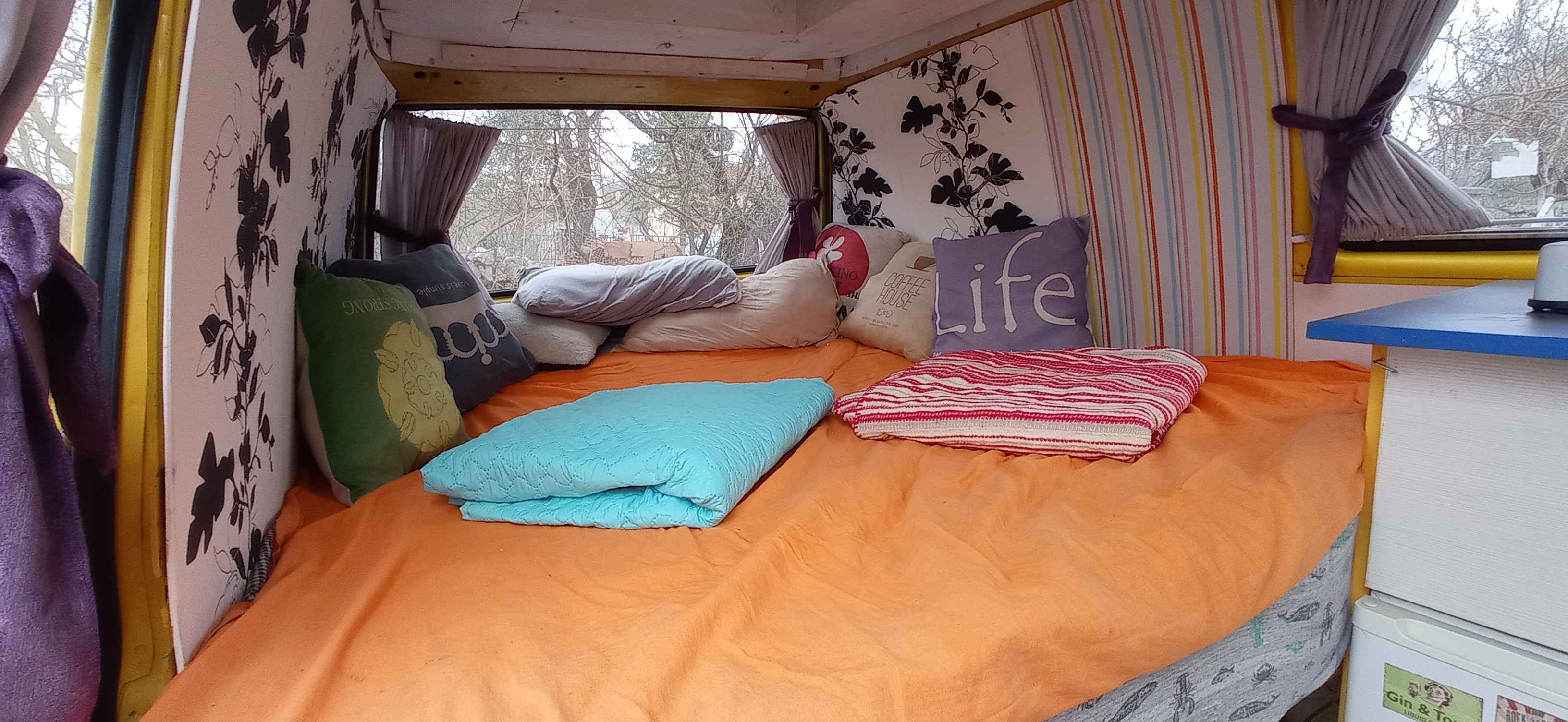 A VW T3 Campervan called Jerryvan and for hire in Podgorica, Montenegro