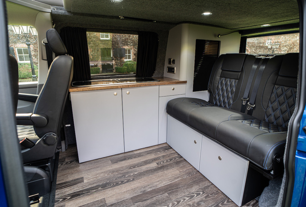 A VW T6 Campervan called Blue-T6 and for hire in Magheralin, Down