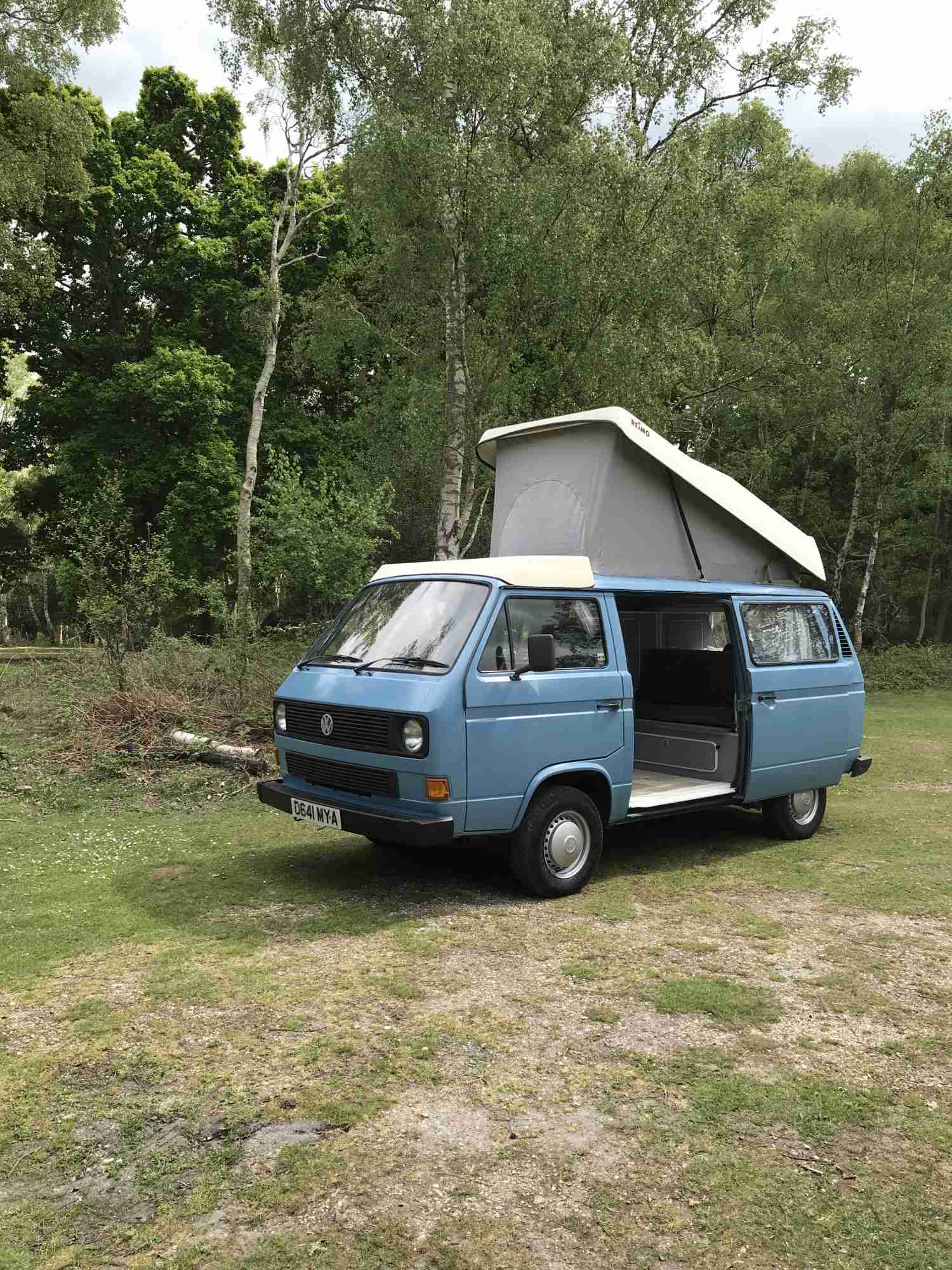 A VW T3 Campervan called Mya and The New Forest for hire in Romsey, Hampshire
