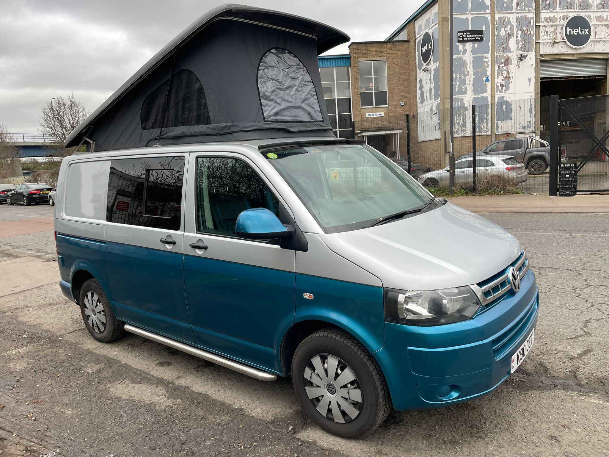 A VW T5 Campervan called kingfisher and for hire in London, England