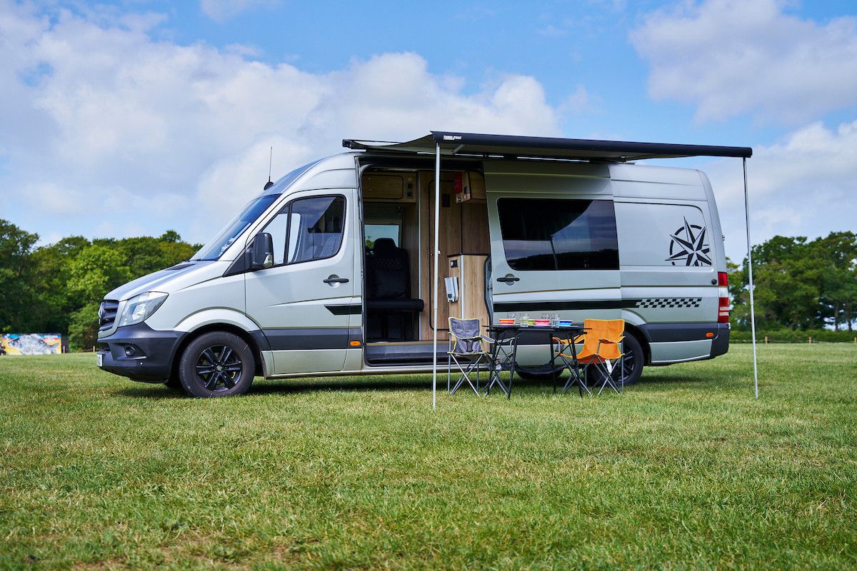 A Mercedes Sprinter Campervan called Silver-Comet and for hire in Brighton & Hove, East Sussex