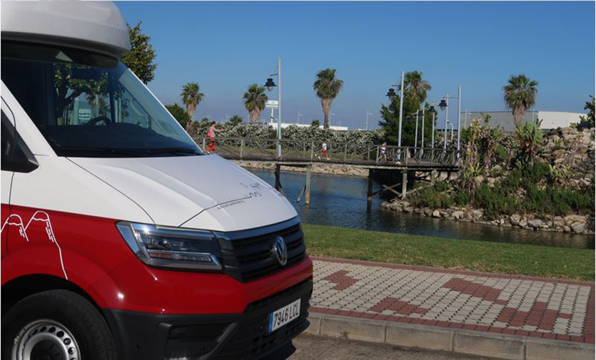 A VW T6 California Campervan called Grand-California and for hire in Cadiz, Spain