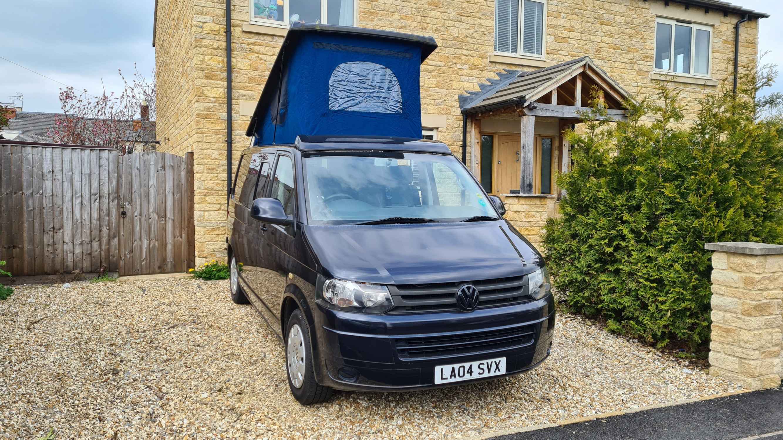 A VW T5 Campervan called Reg and for hire in Cheltenham, England