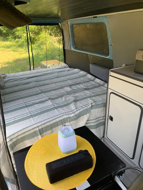 A VW T3 Campervan called Blue-Westfalia-Camper and for hire in Podgorica, Montenegro