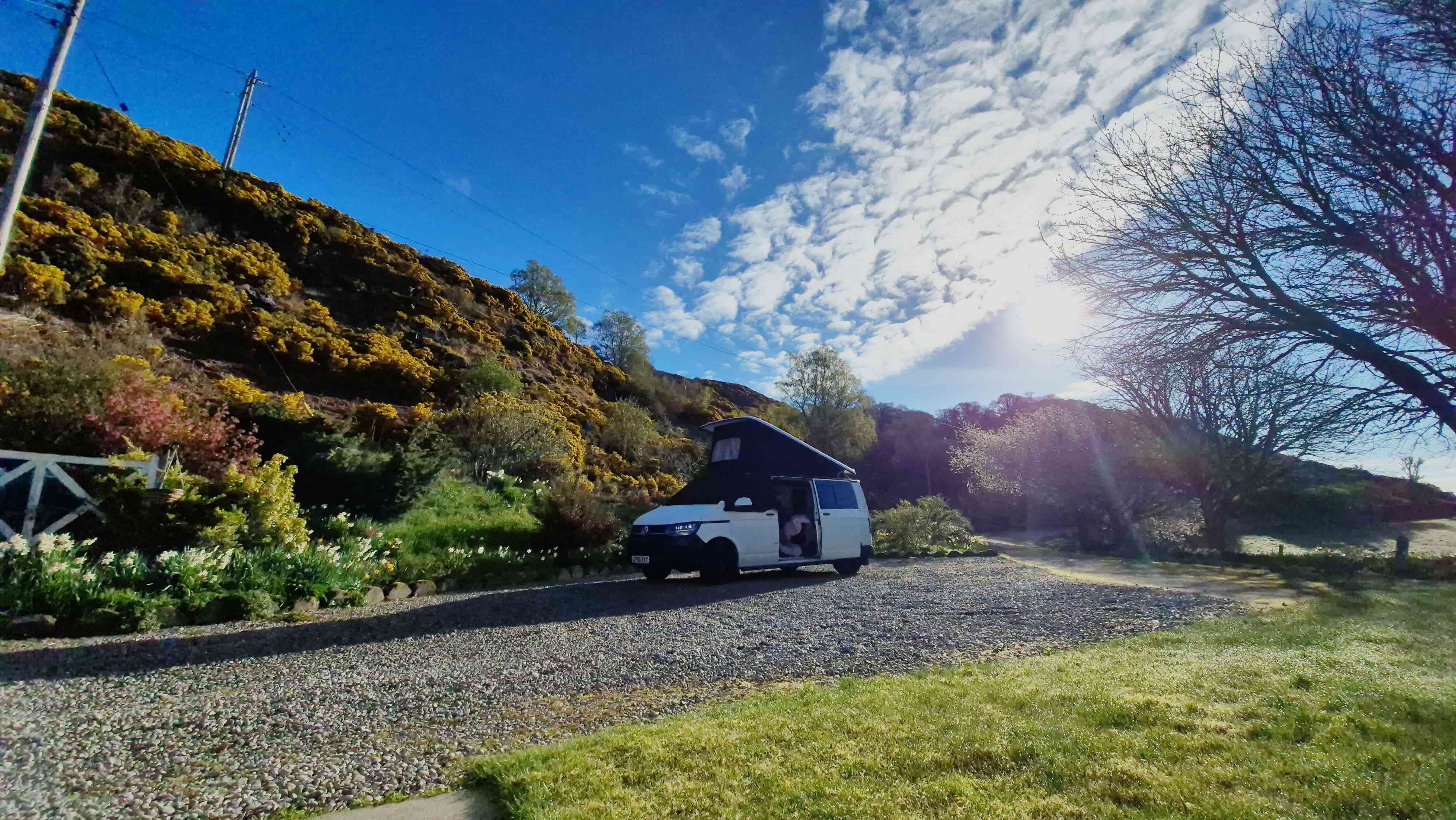 A VW T6 Campervan called Dubbie and for hire 