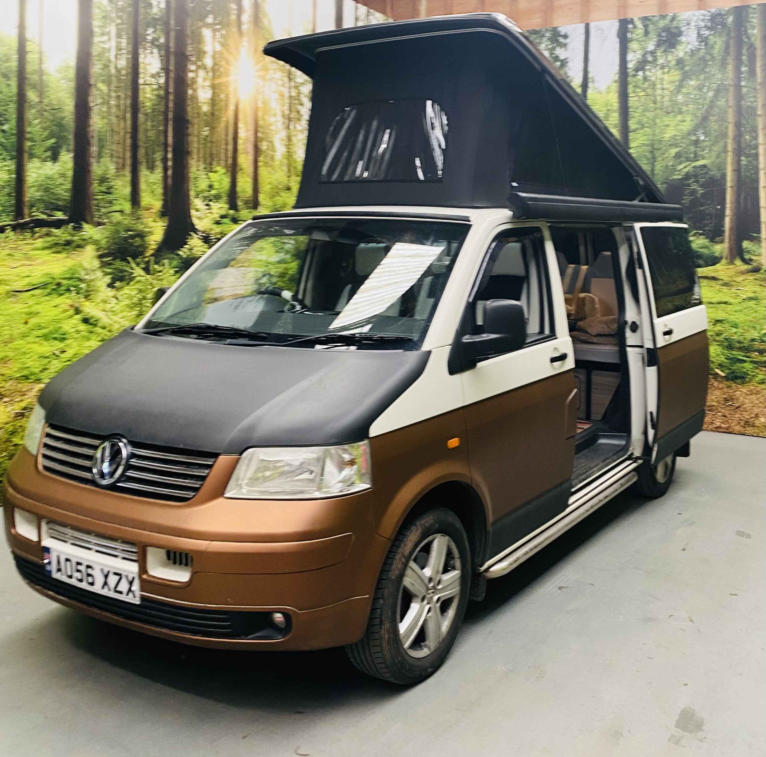 A VW T5 Campervan called Dolly and for hire in Ross-on-Wye, Herefordshire