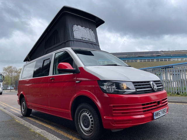 A VW T6 Campervan called Red and for hire in London, England