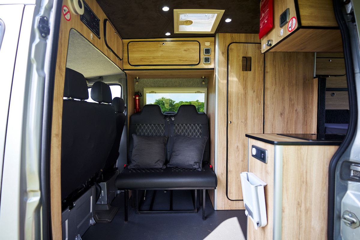 A Mercedes Sprinter Campervan called Silver-Comet and for hire in Brighton & Hove, East Sussex