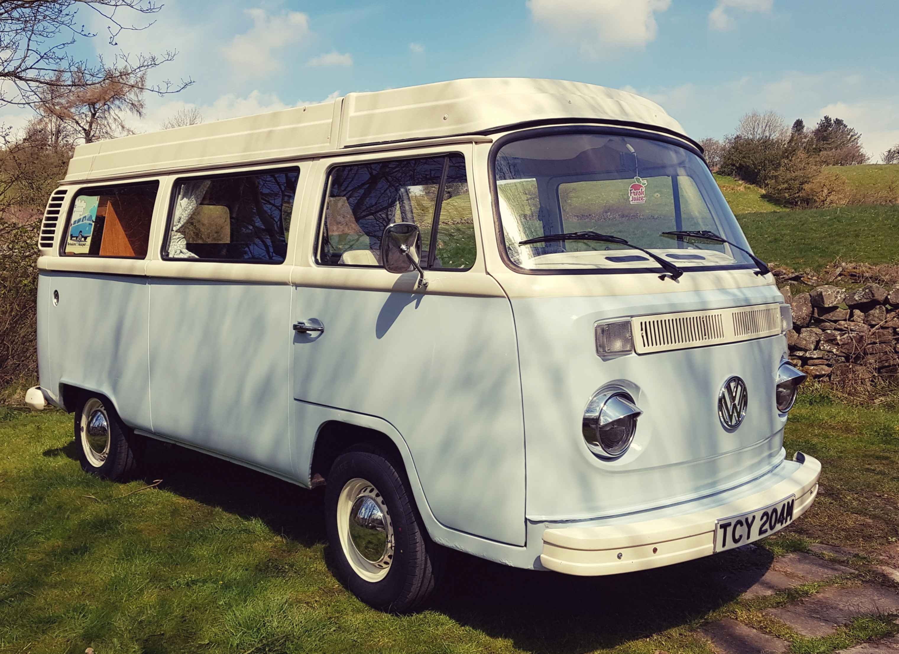 A VW T2 Classic Campervan called Murdoch and Murdoch for hire in Keighley, North Yorkshire