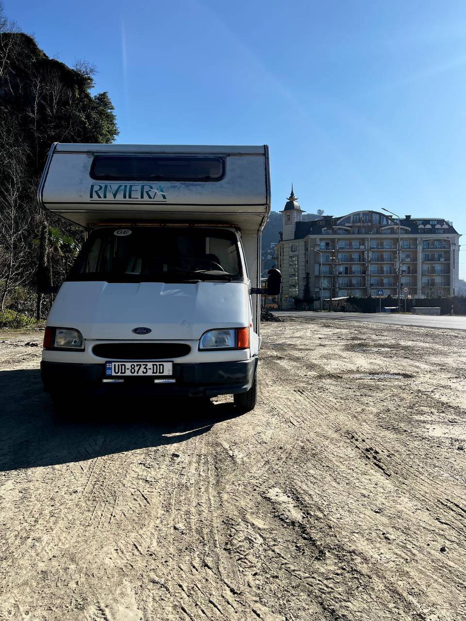A Ford Campervan called Buddy-G and for hire in Kutaisi , Georgia