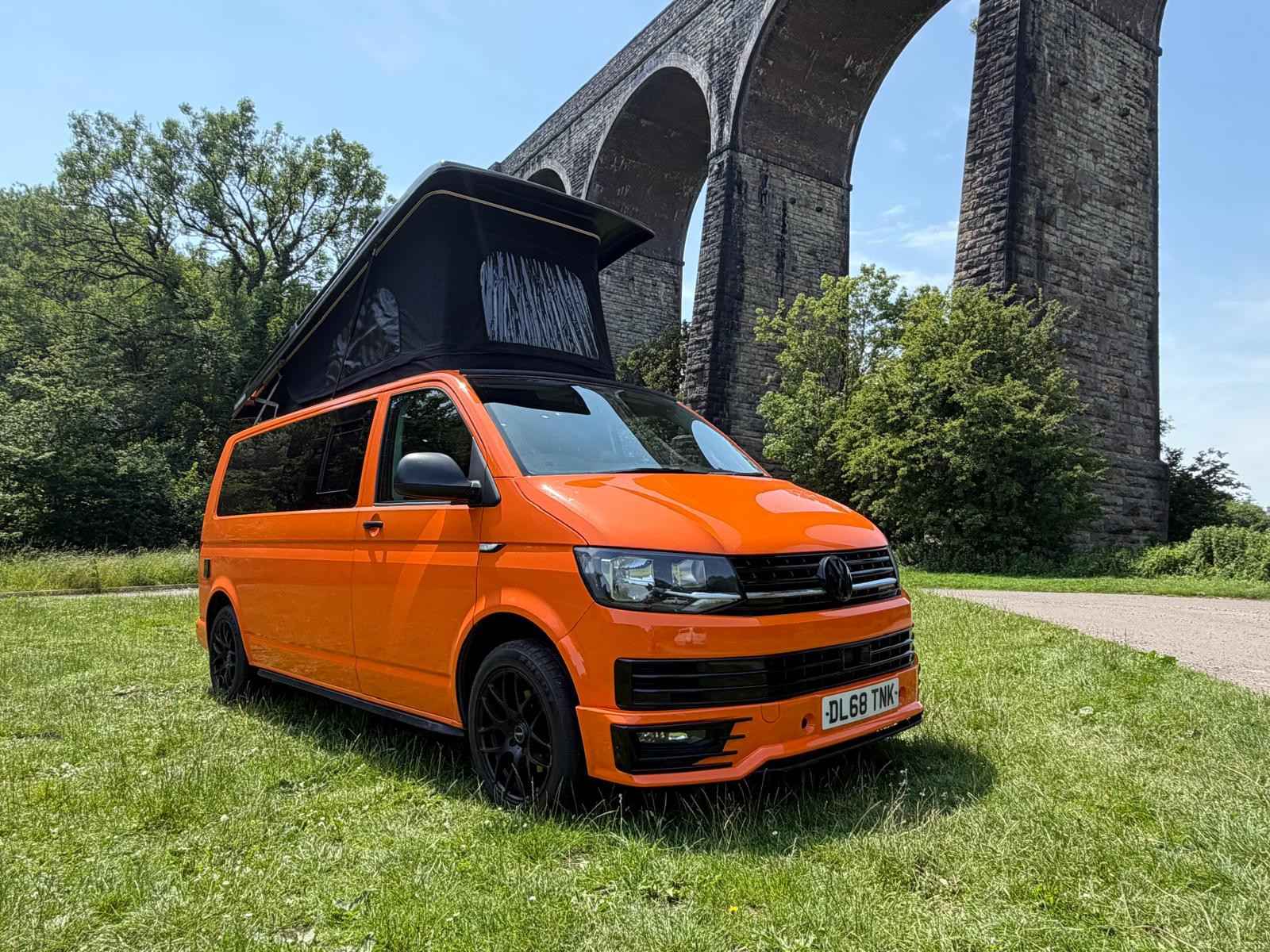 A VW T6 Campervan called Heulwen and for hire 