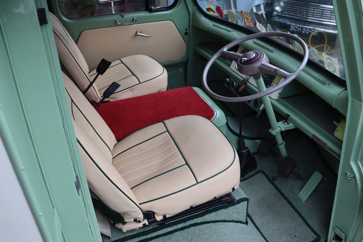 A Morris Campervan called Moggie and for hire 