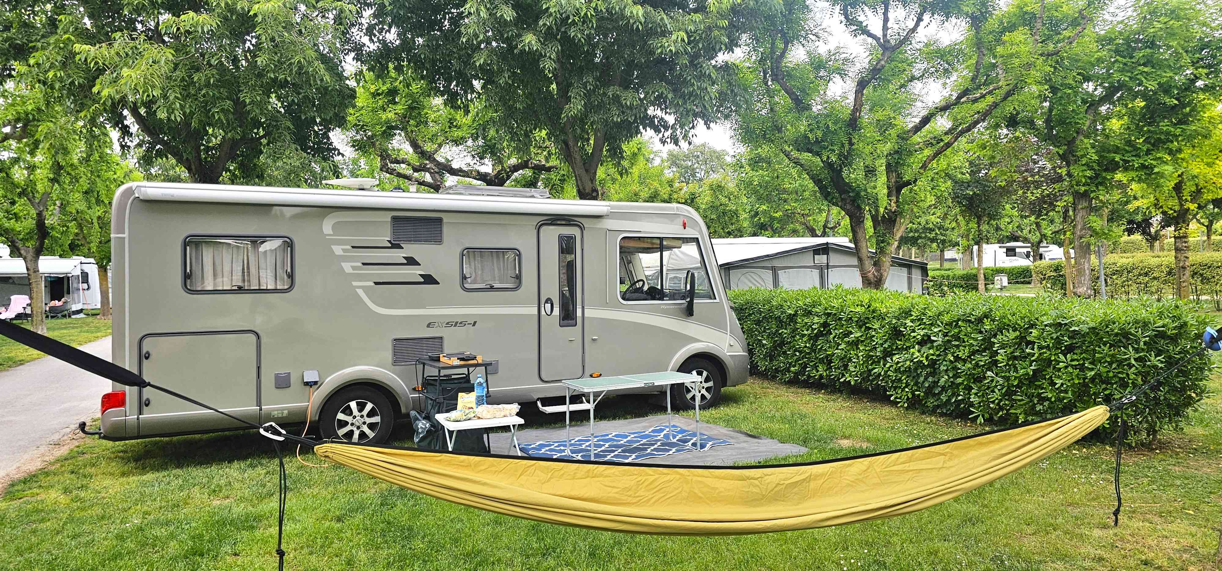 A Hymer Motorhome called Ellen-Mae and for hire 