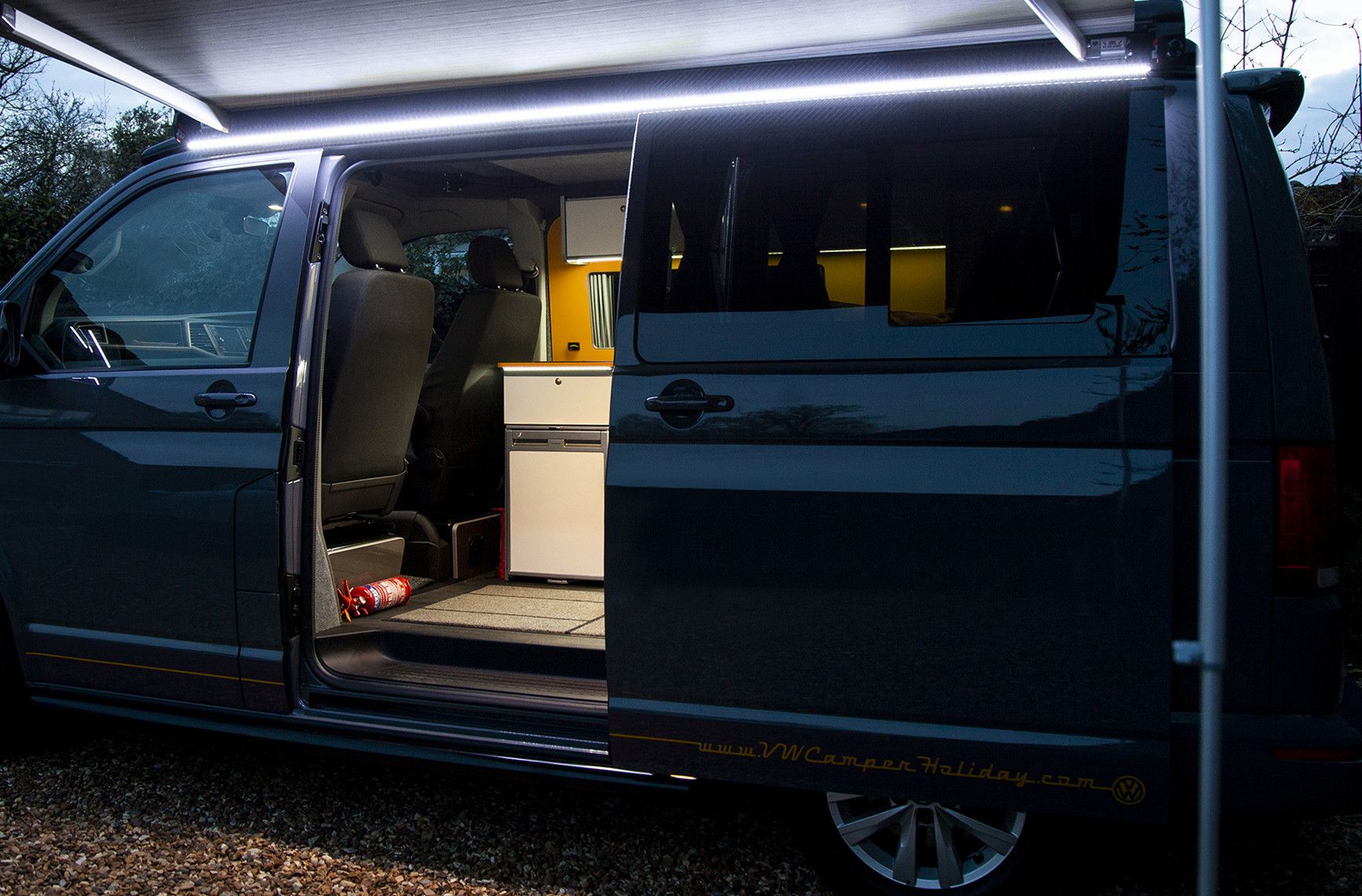 A VW T6 Campervan called Cammy-T and for hire in Northampton, Northamptonshire