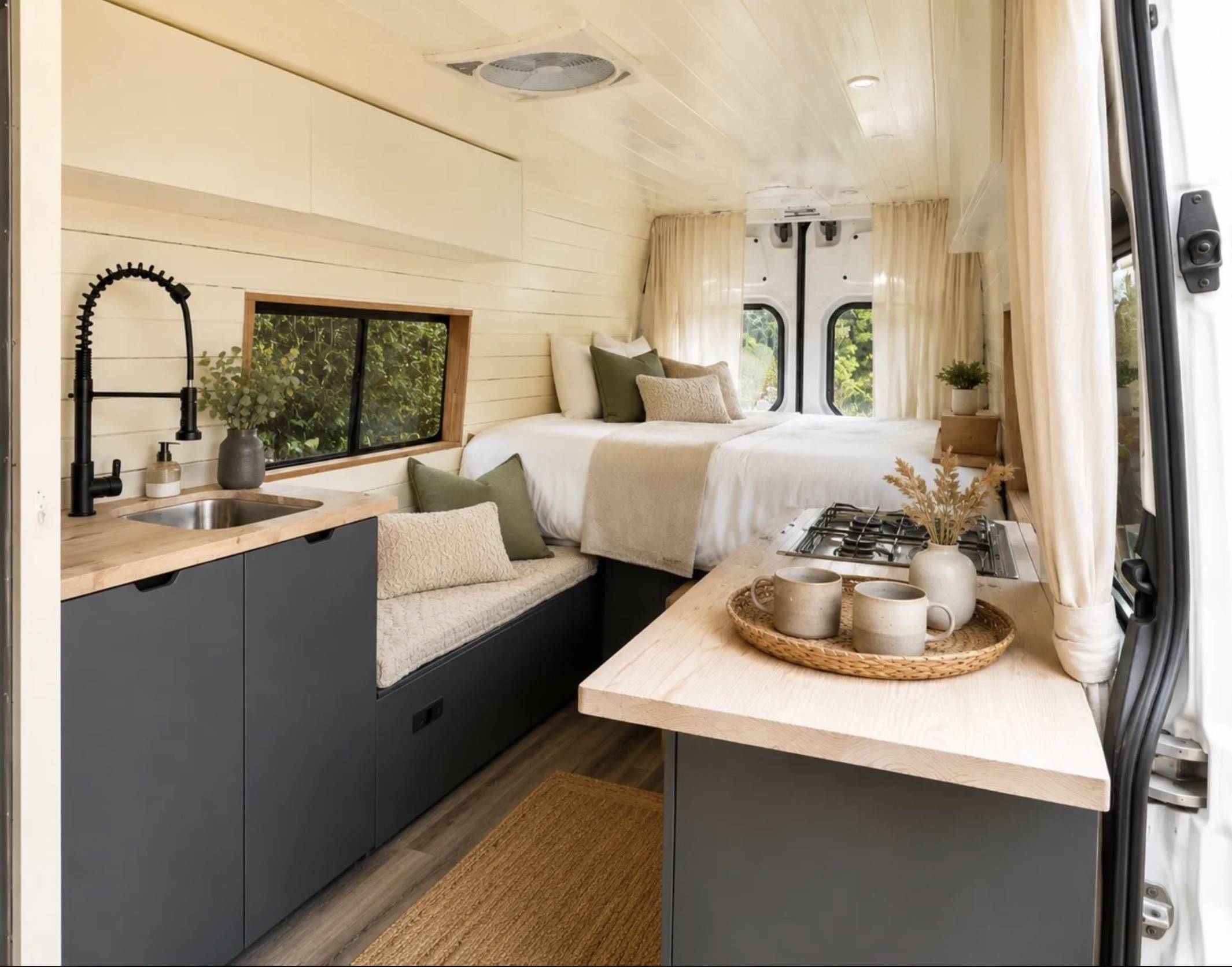 A Mercedes Sprinter Campervan called White-Spirit and for hire in Hickstead, West Sussex