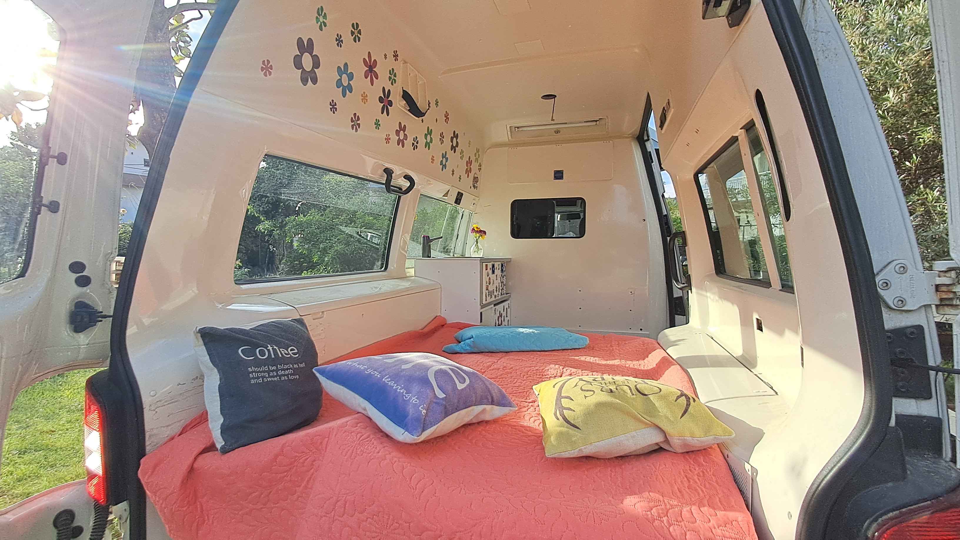 A VW T5 Campervan called Pink-Panter and for hire in Podgorica, Montenegro