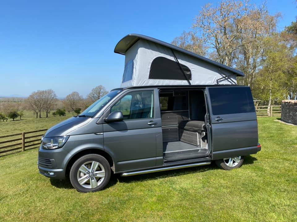 A VW T6 Campervan called Ange and for hire in Cumbria, England