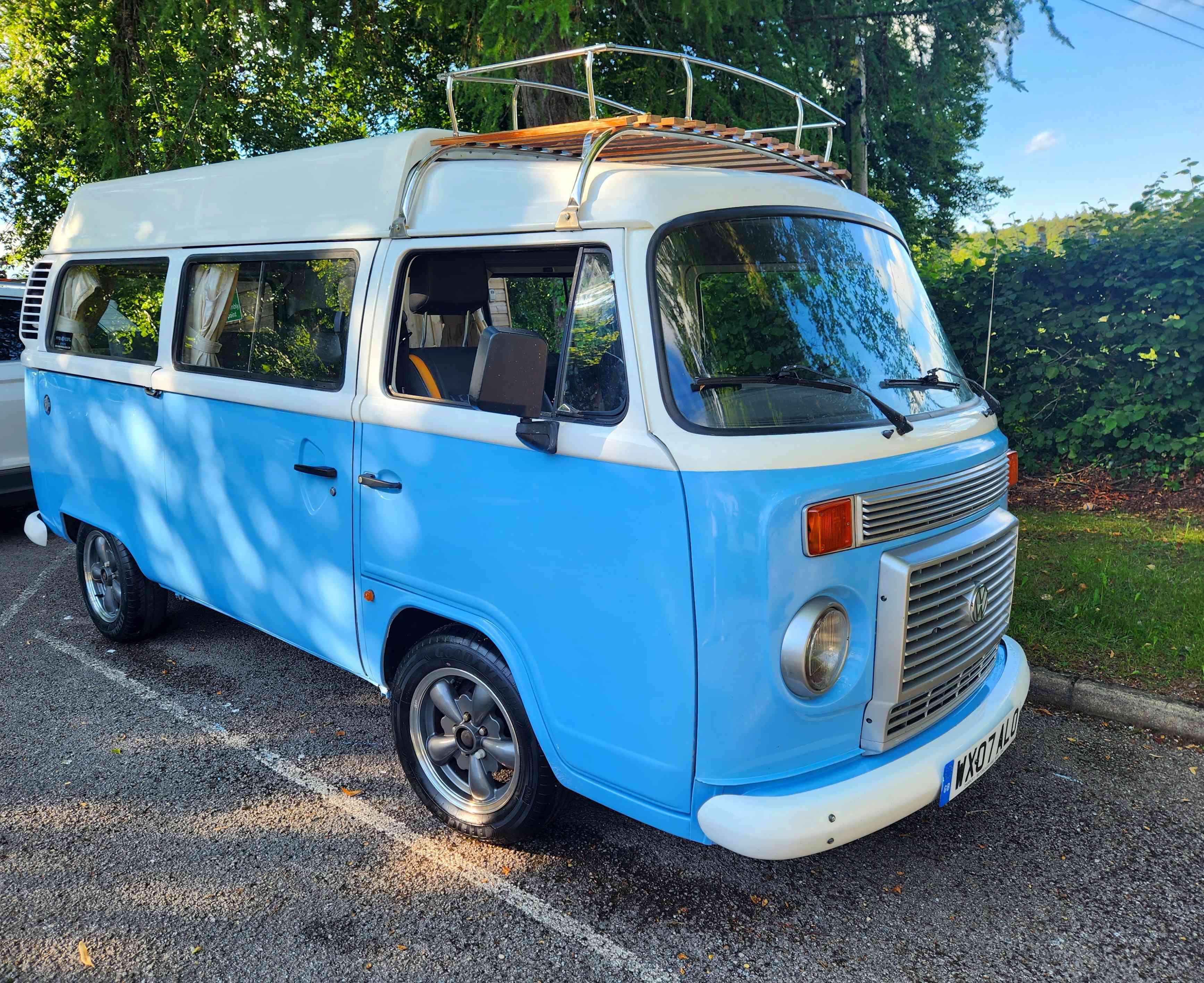 A VW T2 Brazilian Campervan called Bonita and for hire in Lyme Regis, England
