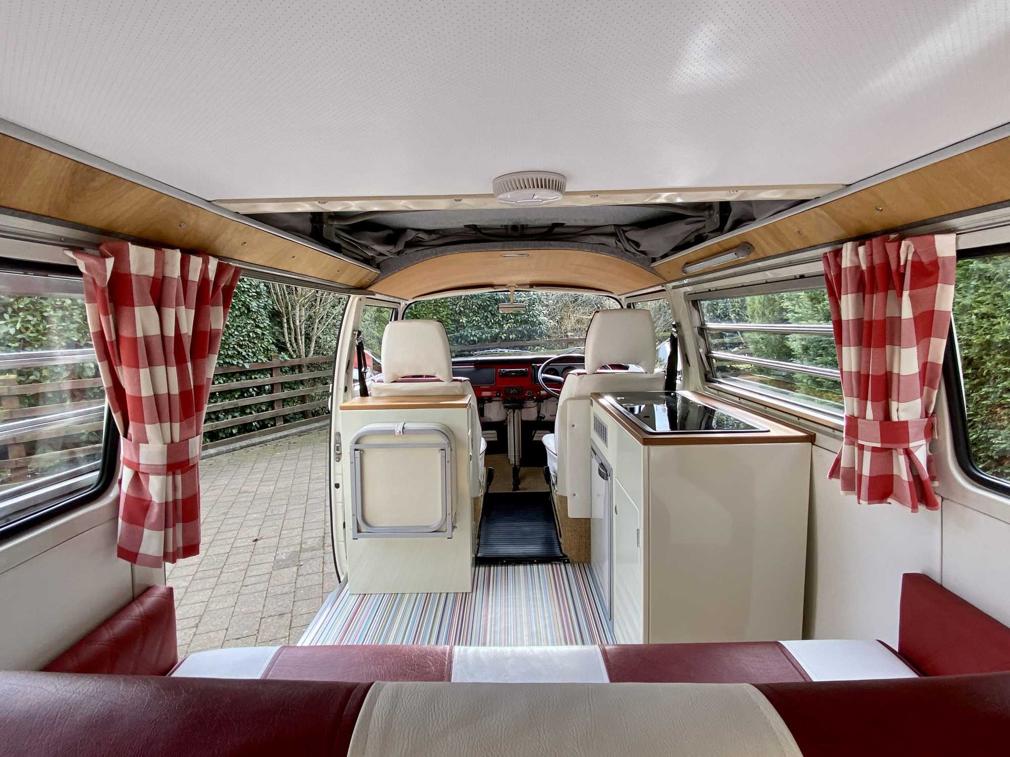 A VW T2 Classic Campervan called Ruby-Rose and Ruby Room with a view for hire in Bideford, Devon