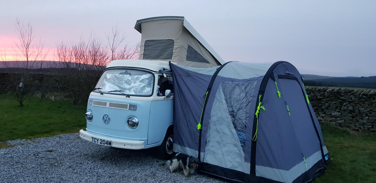 A VW T2 Classic Campervan called Murdoch and for hire in Keighley, North Yorkshire