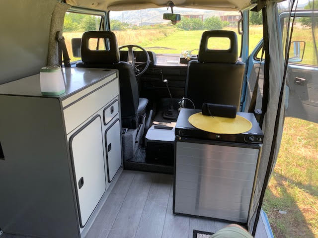 A VW T3 Campervan called Blue-Westfalia-Camper and for hire in Podgorica, Montenegro