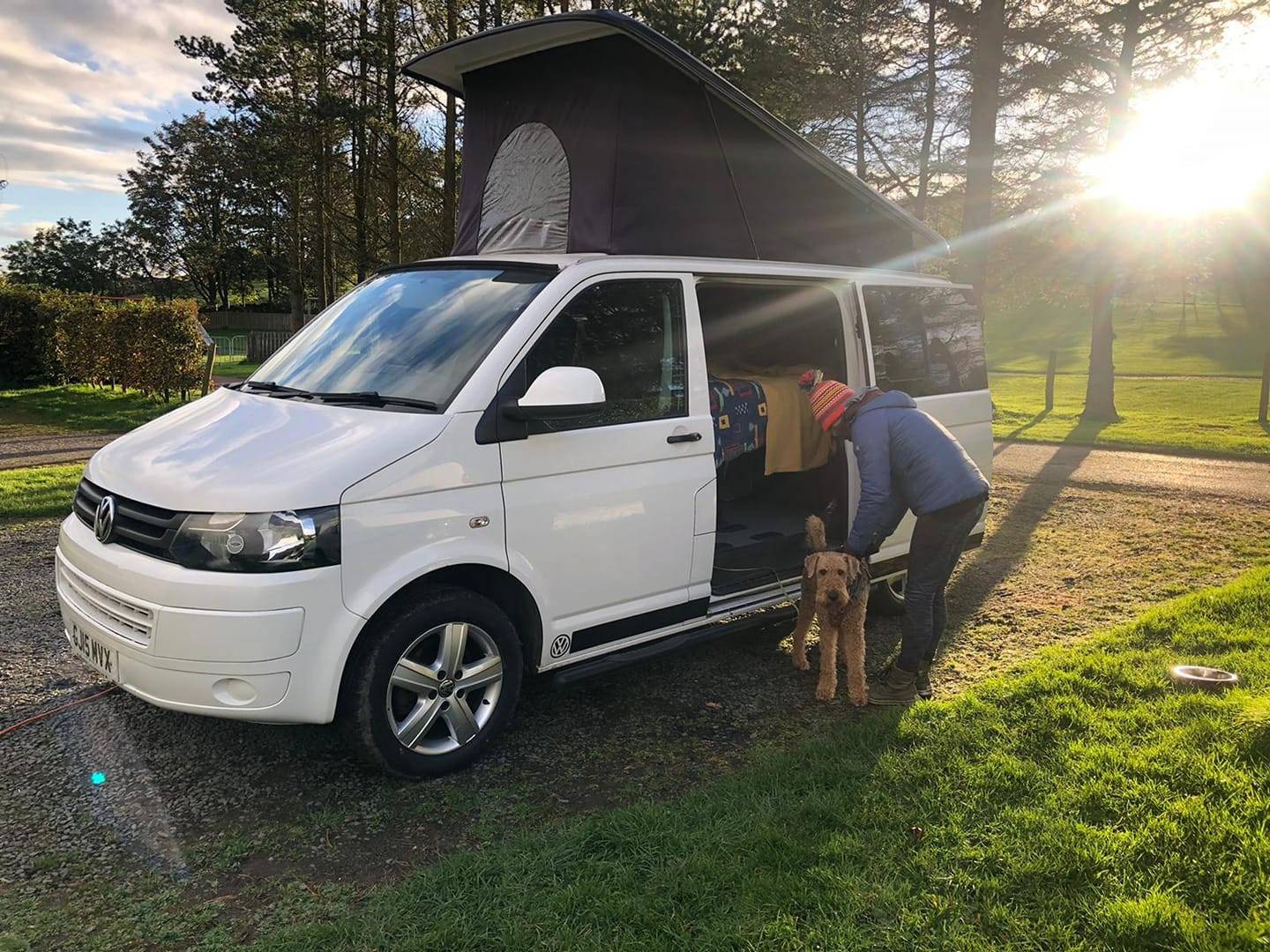 A VW T6 Campervan called Spud and for hire in Halifax, England