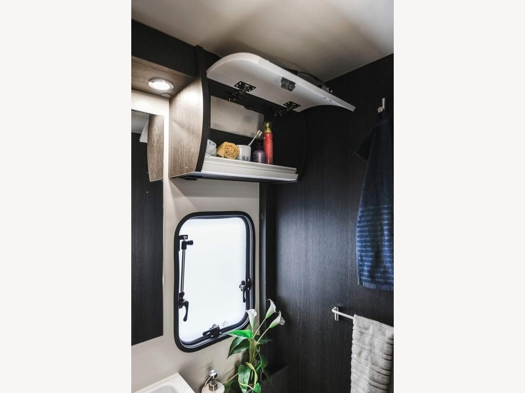A OverCab Motorhome called panda and for hire in Sittingbourn, Kent