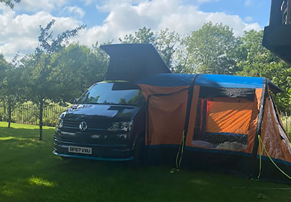 A VW T5 California Campervan called Walter-T and for hire in cookstown, Ireland