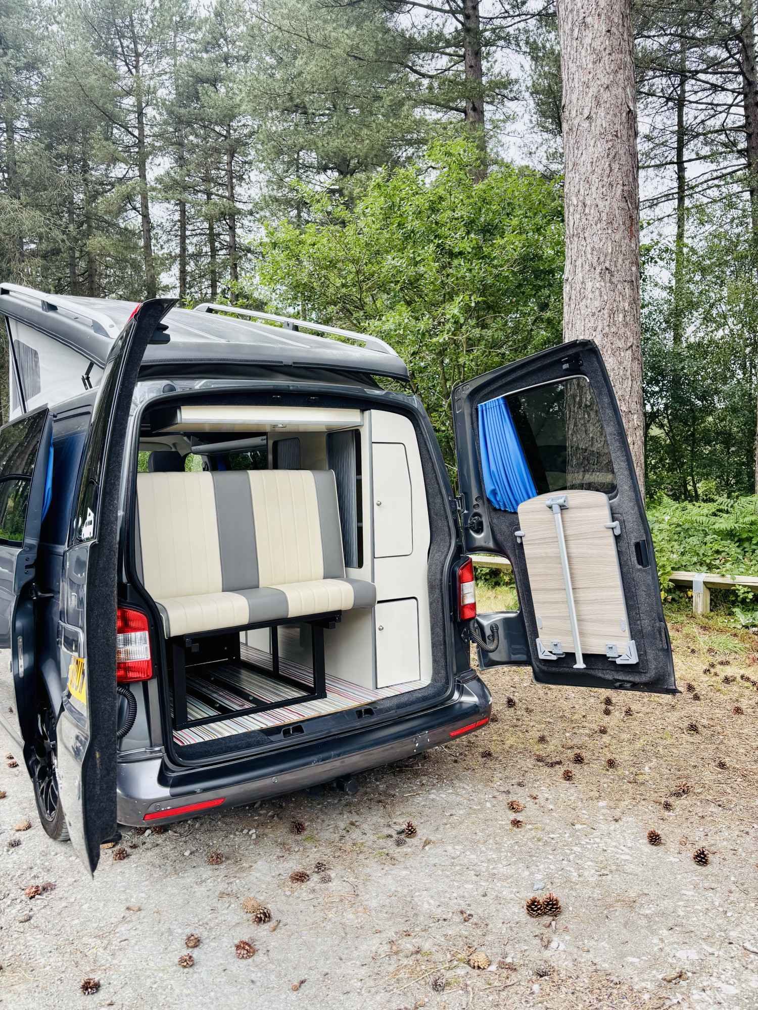 A VW T5 Campervan called JAXX and for hire in Frodsham , Cheshire