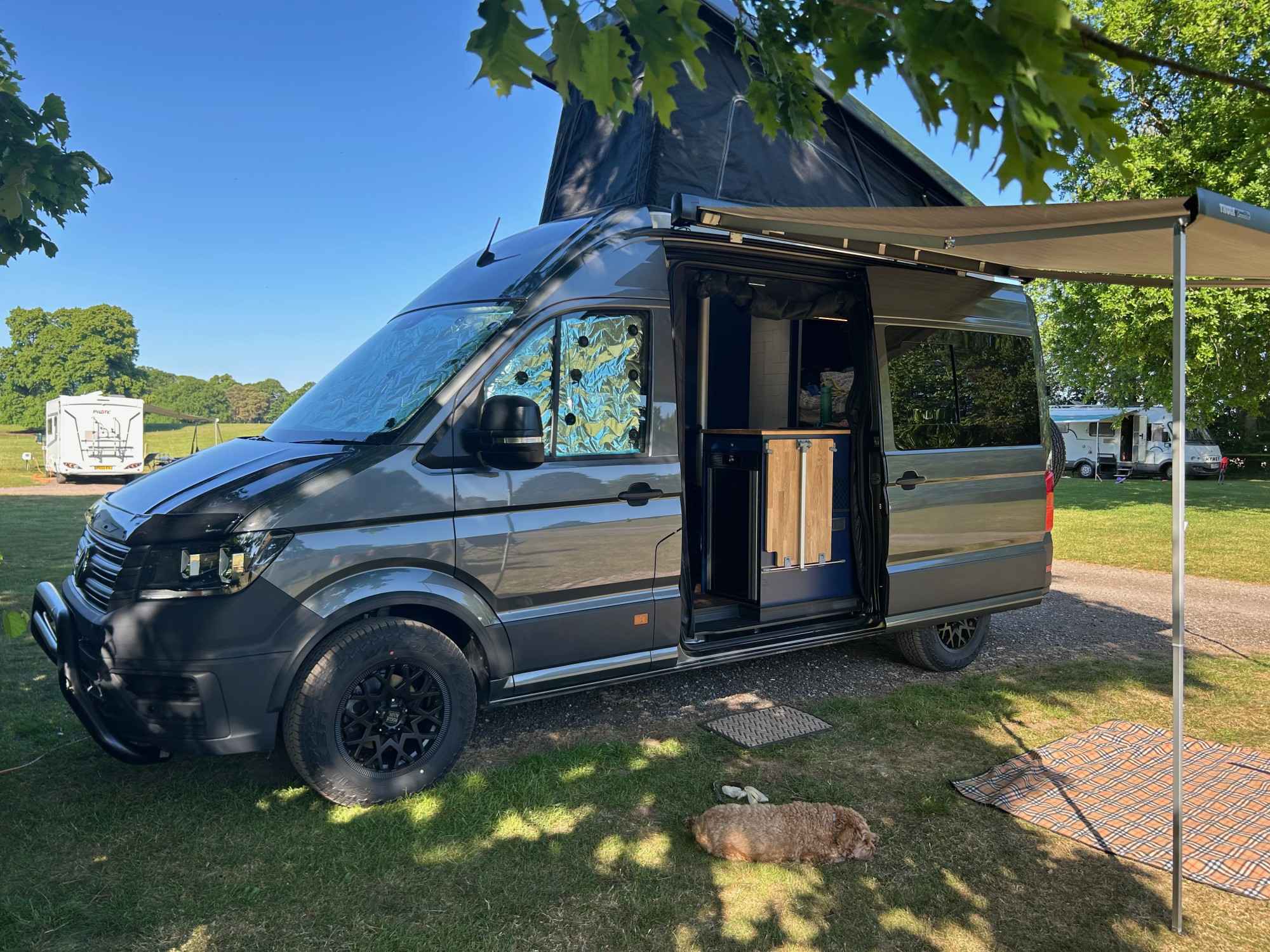 A VW Crafter Campervan called VW-Crafter-Campervan and for hire in knutsford, Cheshire
