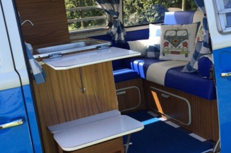 A VW T2 Classic Campervan called Bluebell-The-Camper and for hire in Cronton, Cheshire
