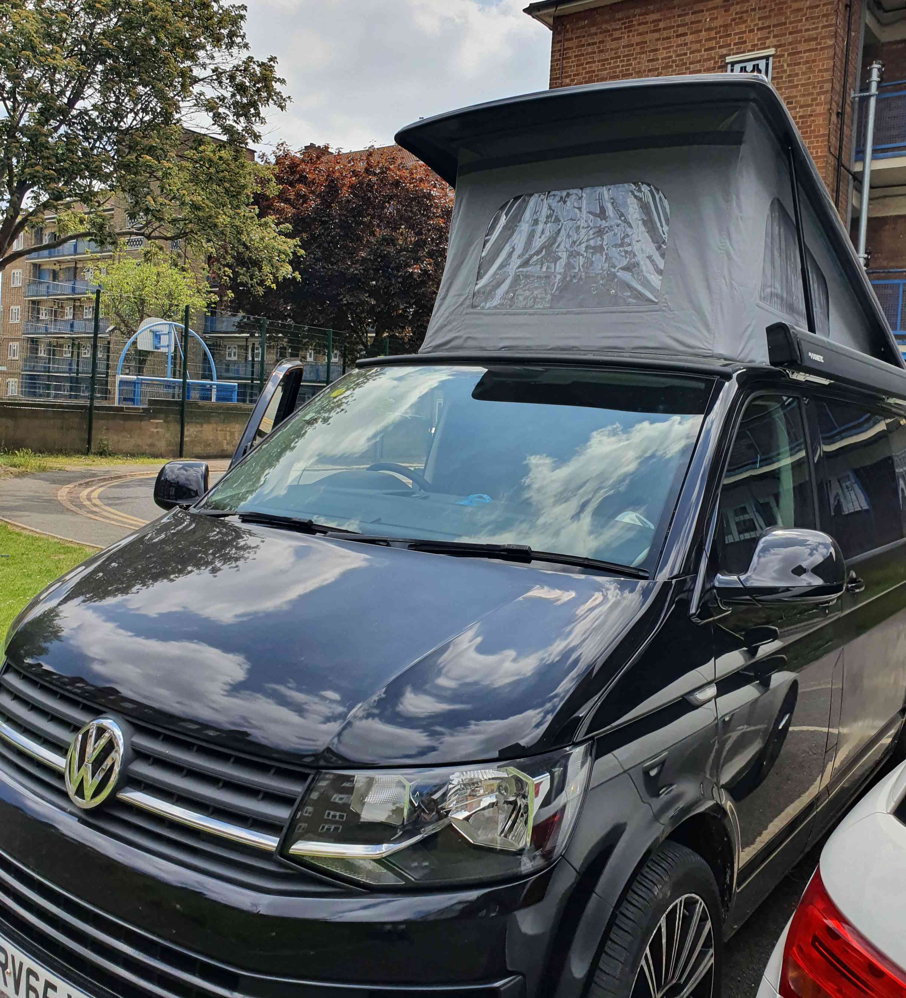 A VW T6 Campervan called RV and for hire in London, England