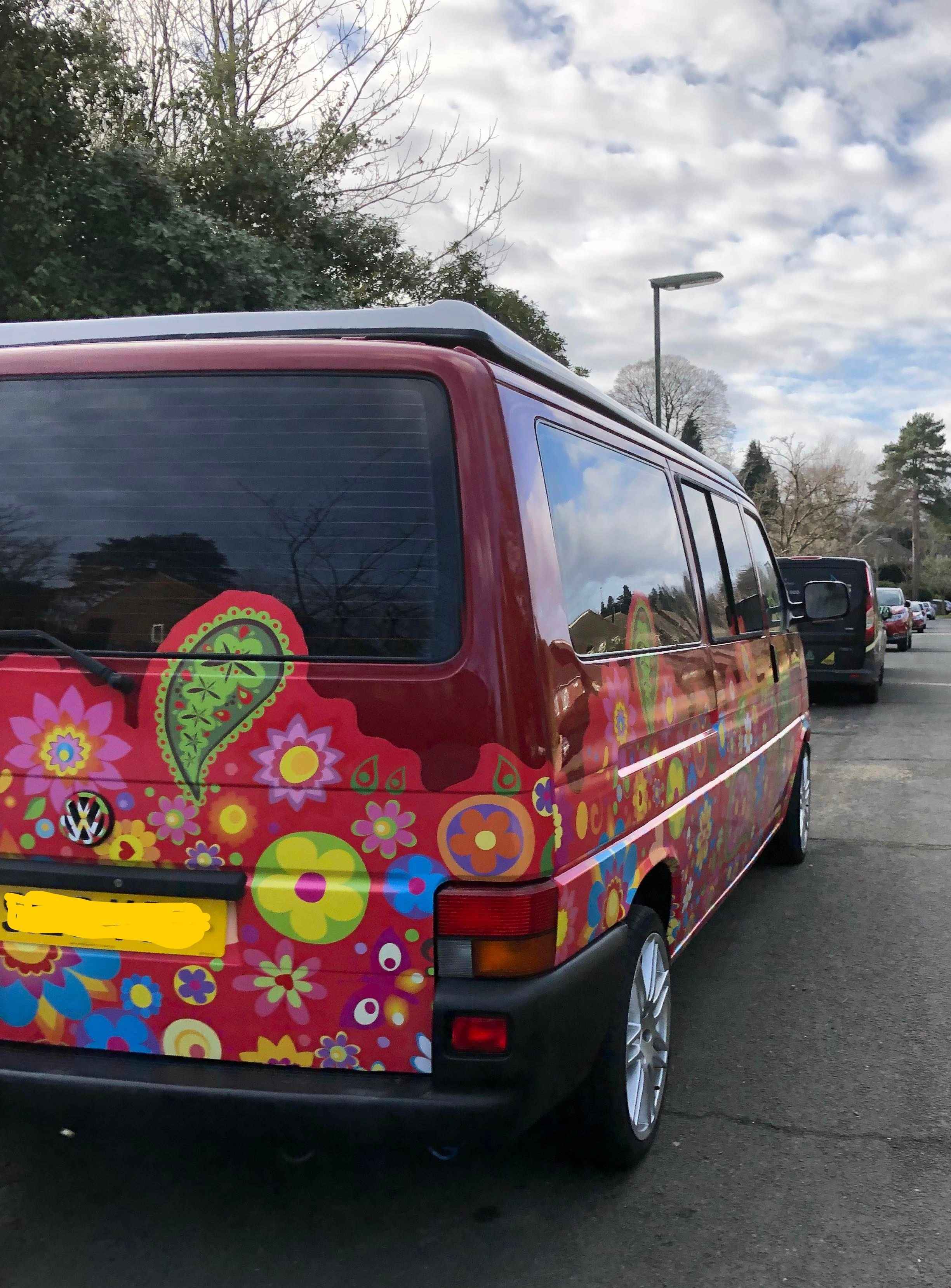 A VW T4 Campervan called Poppy and for hire in Woking, Surrey