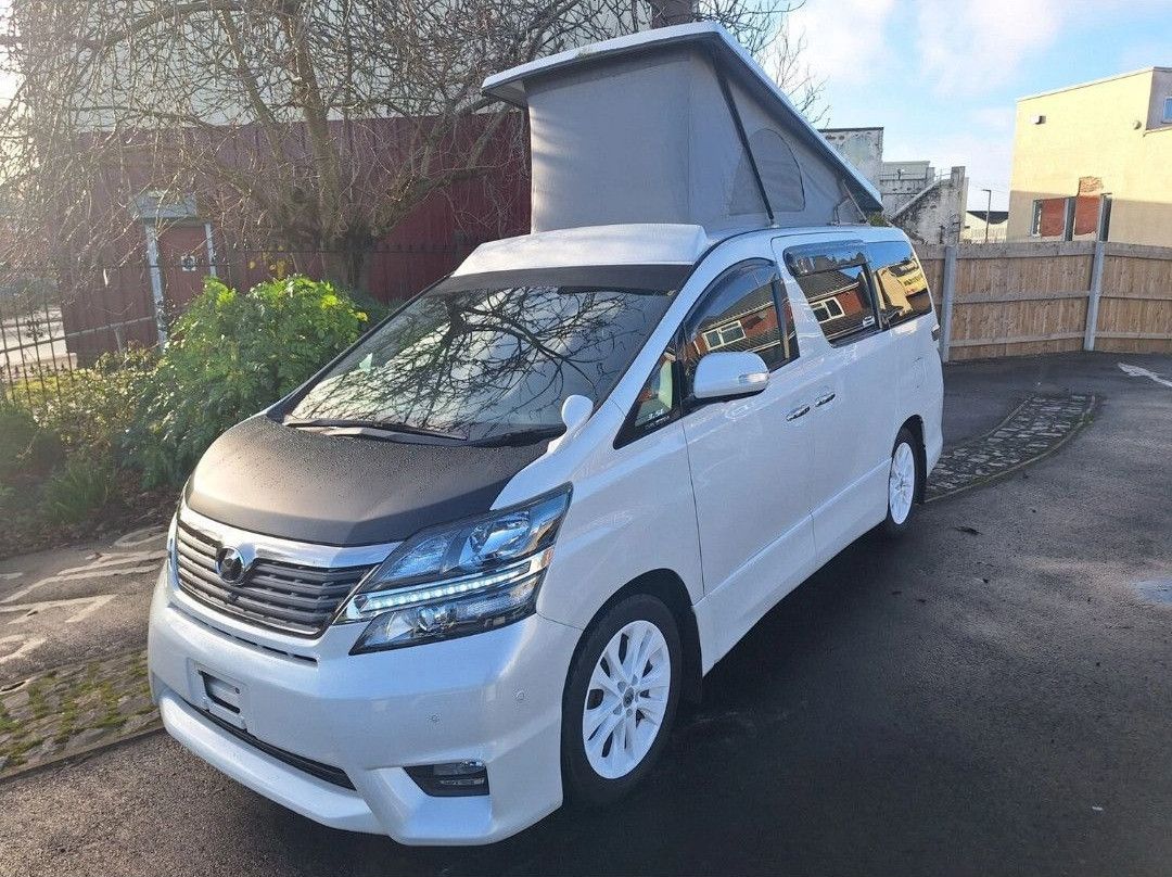A Toyota Campervan called Vellfire and for hire in Kilmarnock, Ayrshire
